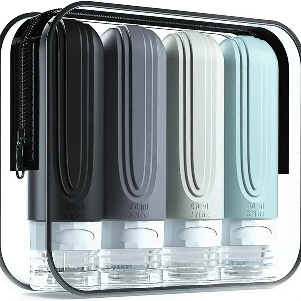 Silicone Travel Bottles for Toiletries 4 Pack