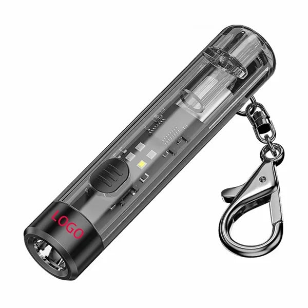 Rechargeable USB C Long Lasting Keychain Flashlight Whistle