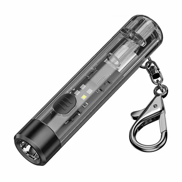 Rechargeable USB C Long Lasting Keychain Flashlight Whistle