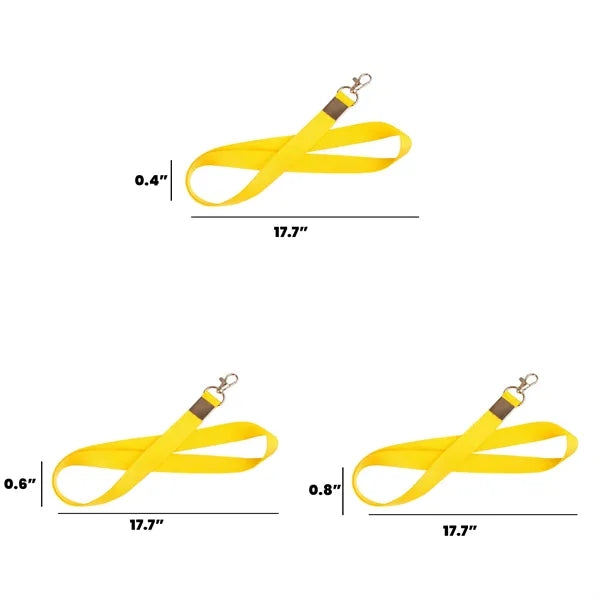 Polyester Colored Webbing ID Badge Lanyard