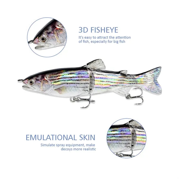 Lure Fishing Bait With Hooks For Bass Trout Artificial