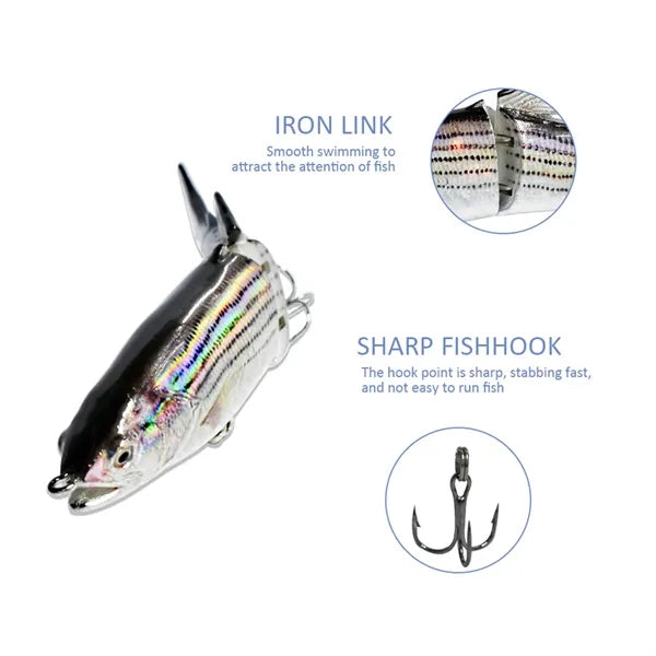 Lure Fishing Bait With Hooks For Bass Trout Artificial