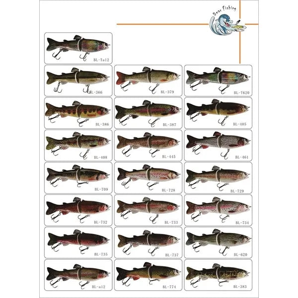 Lure Fishing Bait With Hooks For Bass Trout Artificial