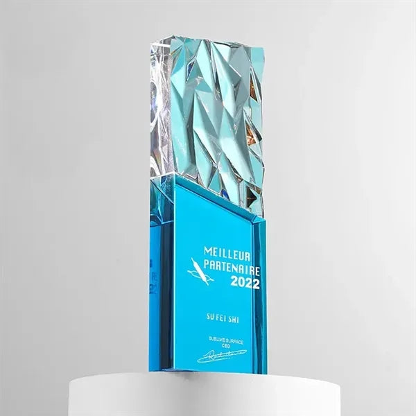 Dazzling Crystal Glass Trophy
