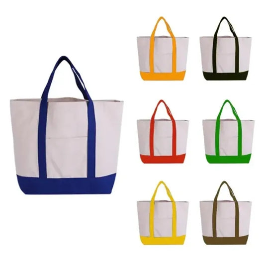 Canvas Tote Bag with Pocket
