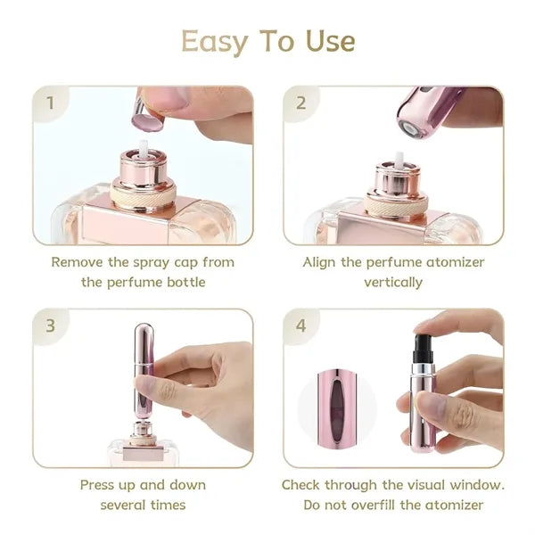 5ml Compact Refillable Perfume Atomizer for Travel