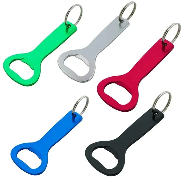 Flat Top Bottle Opener Keychain