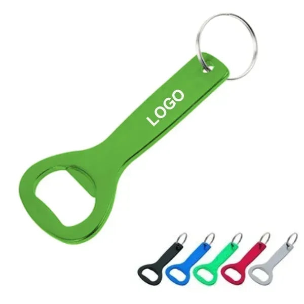 Flat Top Bottle Opener Keychain