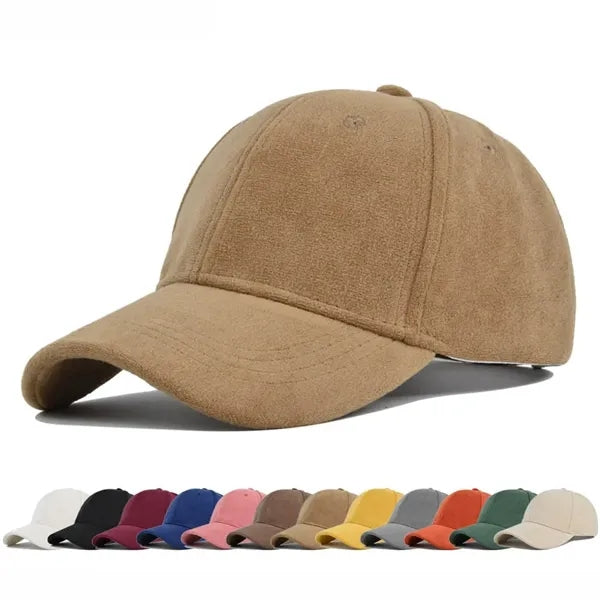 Autumn Breeze Suede Cotton Baseball Cap