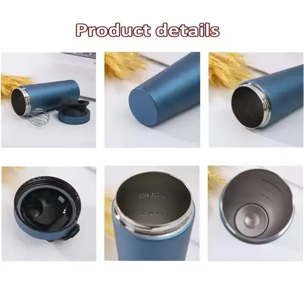 500ml Stainless Steel Protein Shaker Bottle