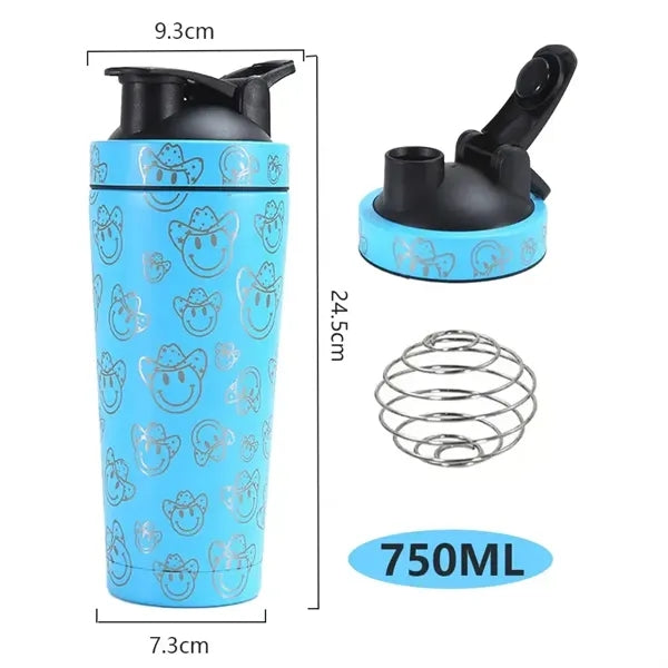 500ml Stainless Steel Protein Shaker Bottle