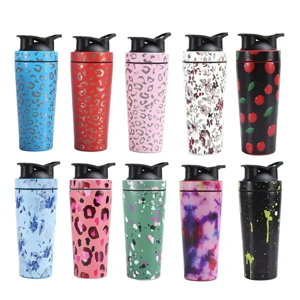 500ml Stainless Steel Protein Shaker Bottle