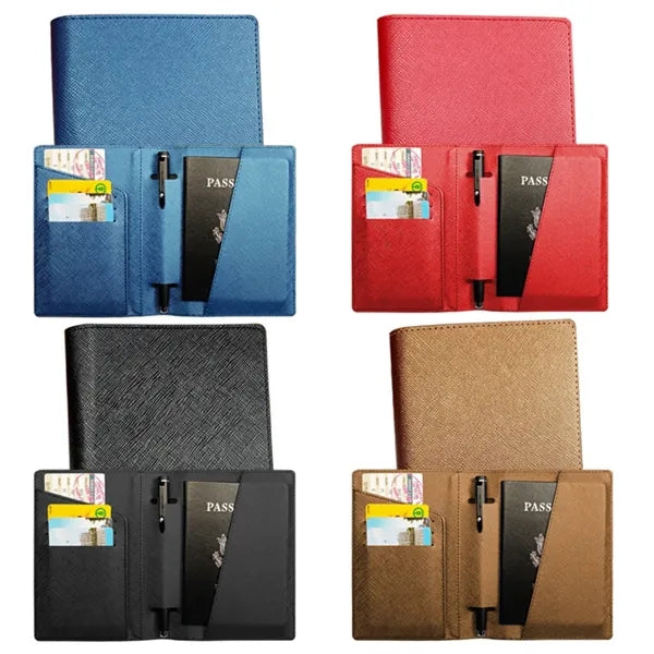 Pu Leather Passport Holder/Wallet