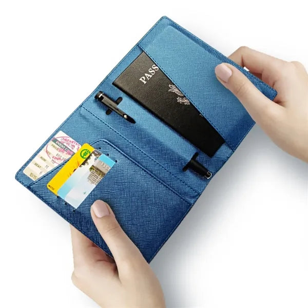 Pu Leather Passport Holder/Wallet
