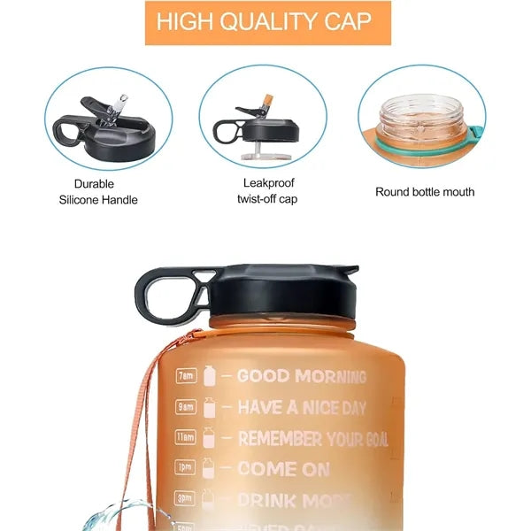 1 Gallon Water Bottle with Time Marker