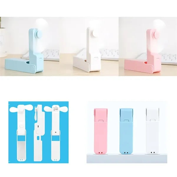USB Rechargeable Portable Handheld Foldable Outdoor Mini Fan
