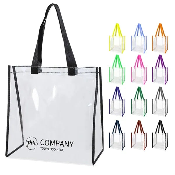 Transparent Work Concerts Travel Stadium Compliant Tote Bag