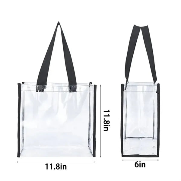 Transparent Work Concerts Travel Stadium Compliant Tote Bag