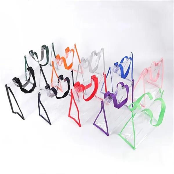 Transparent Work Concerts Travel Stadium Compliant Tote Bag