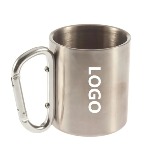 7OZ Stainless Steel Carabiner Mug