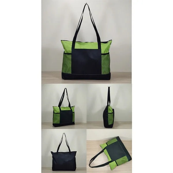 Portable Select Zipper Tote Bag Shopping Beach Travel