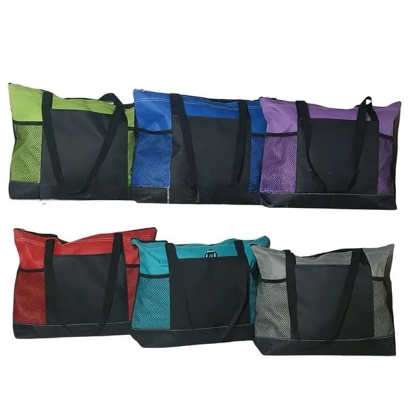 Portable Select Zipper Tote Bag Shopping Beach Travel