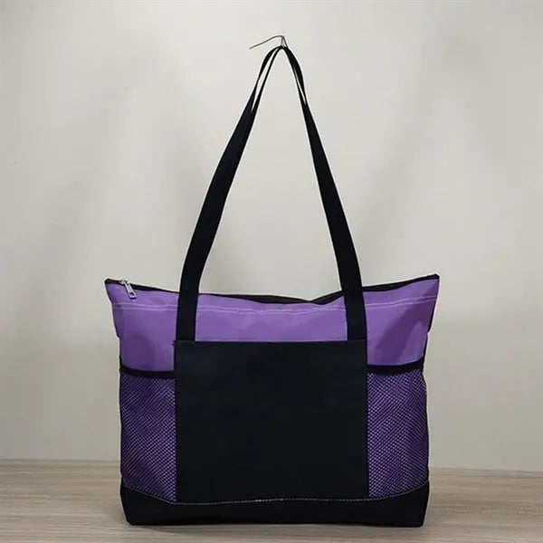 Portable Select Zipper Tote Bag Shopping Beach Travel