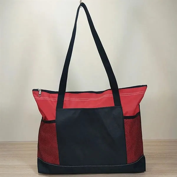 Portable Select Zipper Tote Bag Shopping Beach Travel