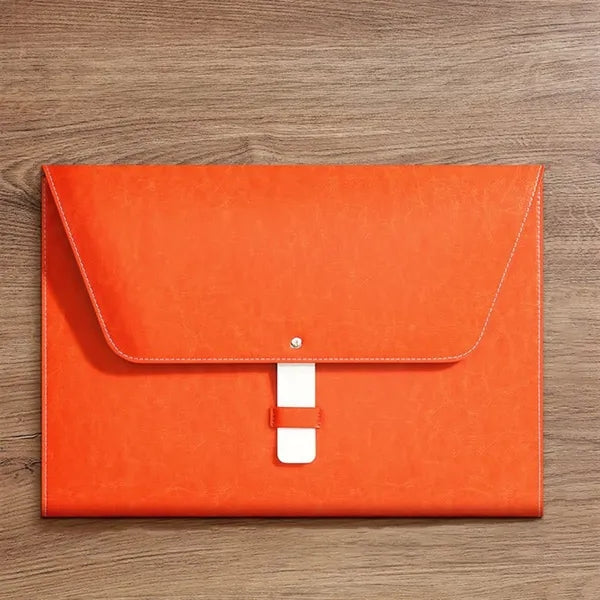 Leather Business Document Test Paper Information Bag A4