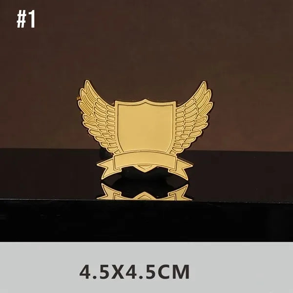 Metal Badge Brooch