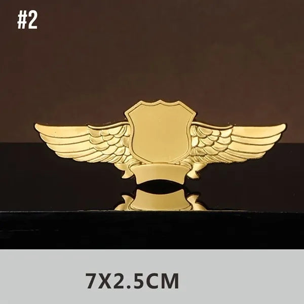 Metal Badge Brooch