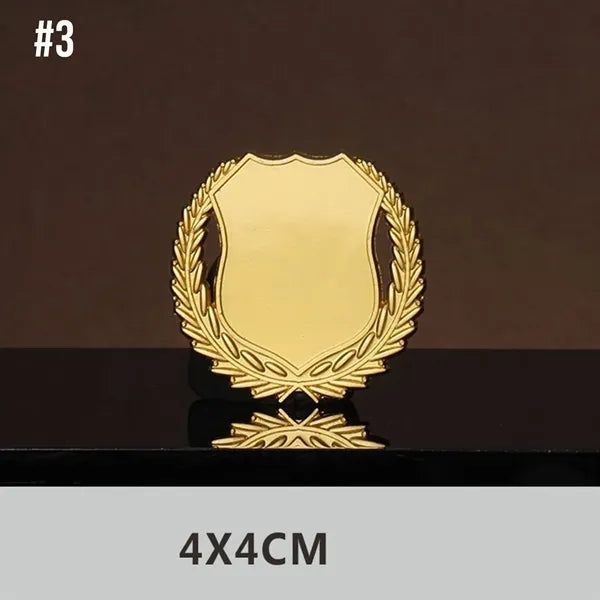 Metal Badge Brooch