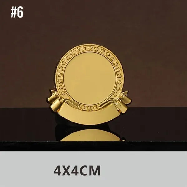Metal Badge Brooch