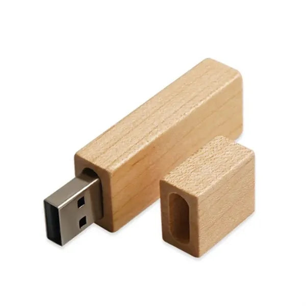 Rectangular Wooden 8GB USB Flash Drive