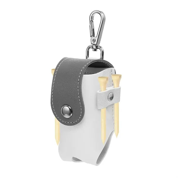 Portable Leather Golf Ball Storage Bag Holder