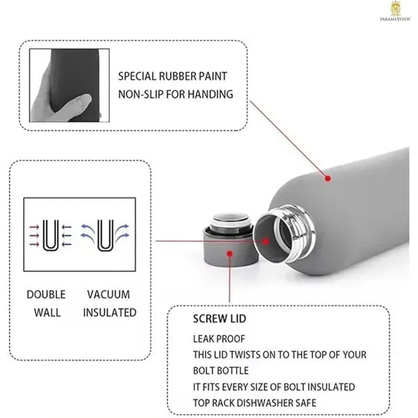 Water Bottle Double Wall Thermical Insulated Stainless Steel