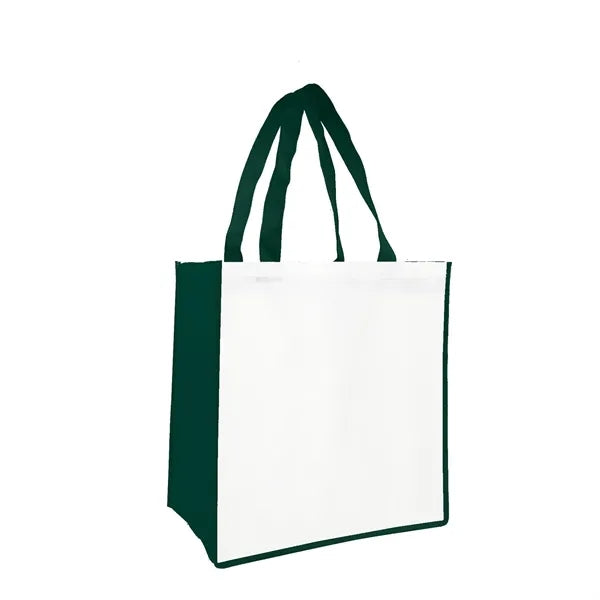Sublimated PET Non-Woven Grocery Tote Bag w/ Gusset