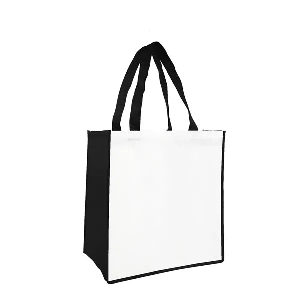 Sublimated PET Non-Woven Grocery Tote Bag w/ Gusset