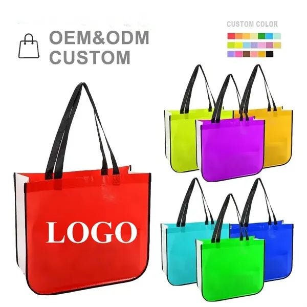 Extra Large Laminated Shopping Tote Bag