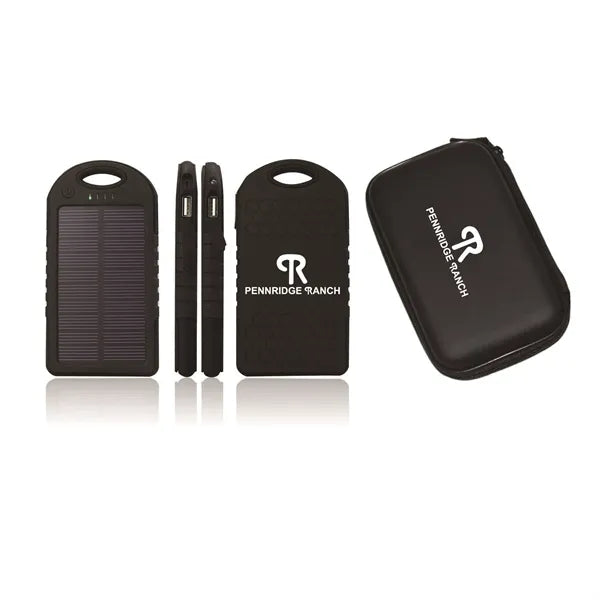 Traveler Waterproof Solar Power Bank Gift Set