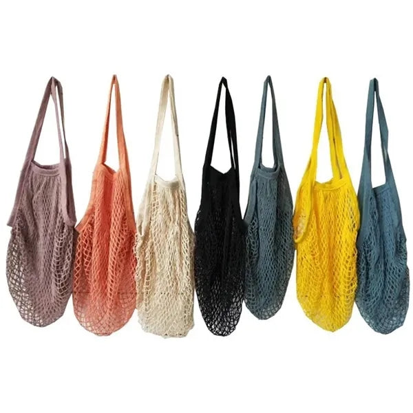 Collapsible Cotton Mesh Tote