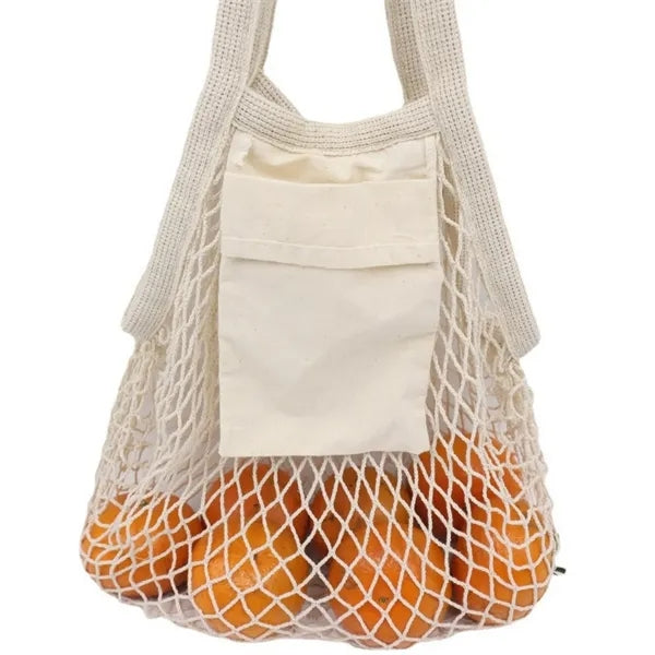Collapsible Cotton Mesh Tote