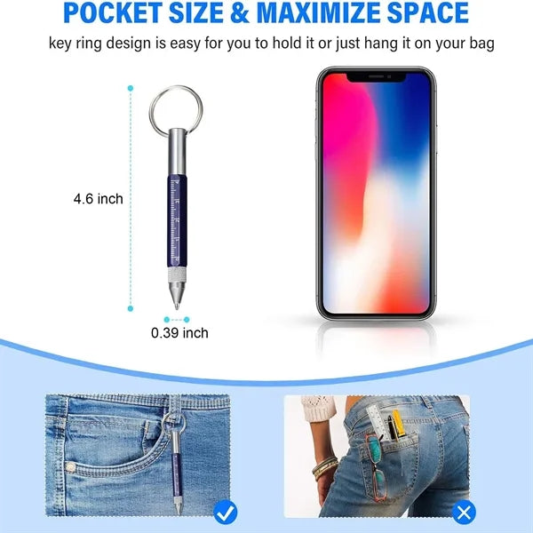 Multitool Tech Pen w/ Key Ring
