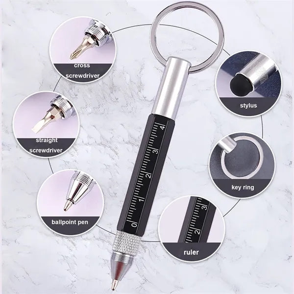 Multitool Tech Pen w/ Key Ring