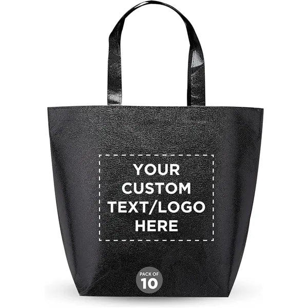 Luxurious Metallic Non-woven Shopping Tote Bag