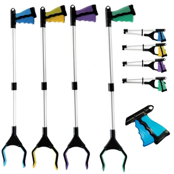 Foldable Grabber with Magnet Rotating Jaw And Hook