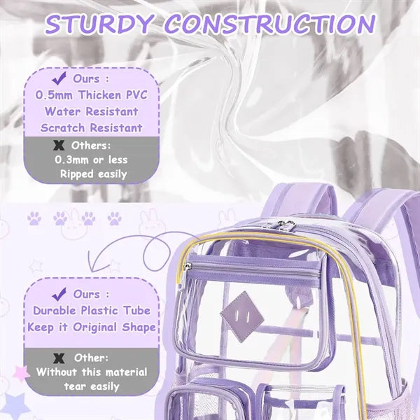 Clear Backpack for School