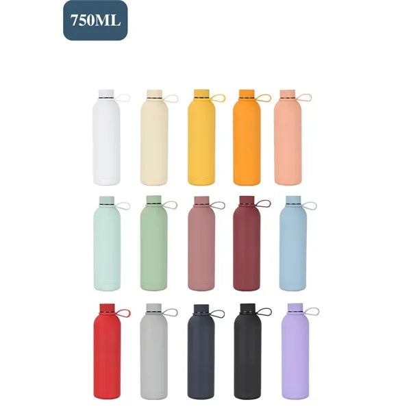 750ml Rubber Painting Insulated Water Bottle
