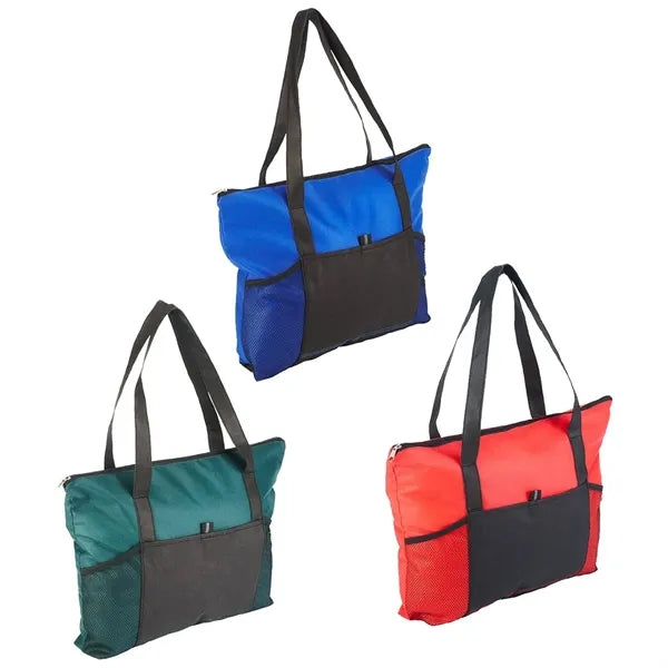Feather Flight Zippered Tote Bag