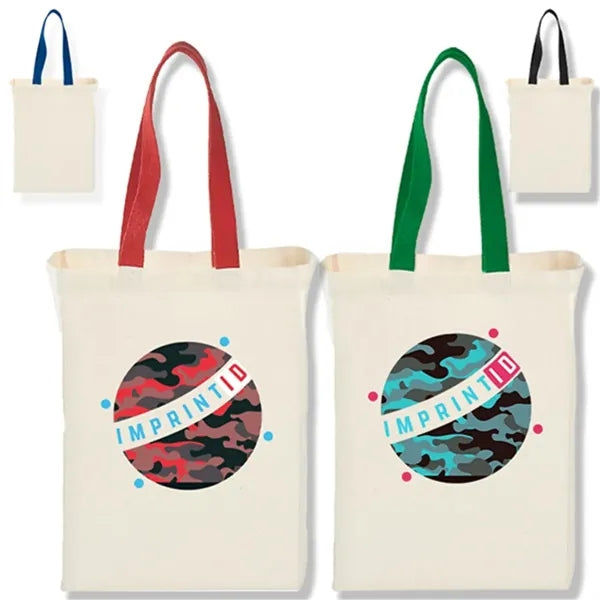 Natural Cotton Canvas Grocery Tote Bag